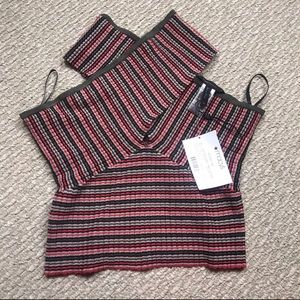 NWT bcbgmaxazria sling knit crop tank Sz Medium